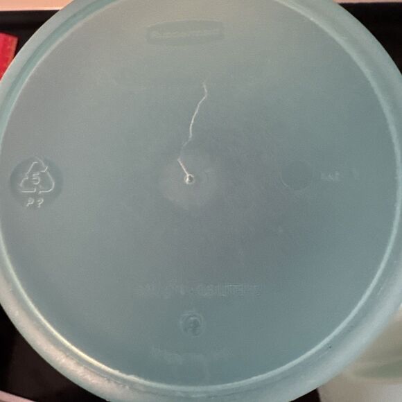 Rubbermaid 1 Gallon Pitcher Lid Turquoise Teal USA Retro Vintage - Picture 10 of 10